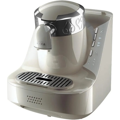 Arzum Okka Automatic Turkish/Greek Coffee Machine, USA 120V, UL, White/Silver, medium