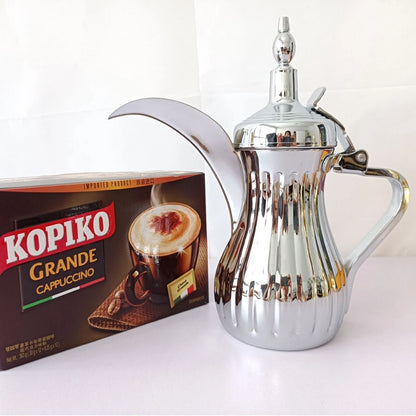 32oz/48oz stainless steel coffee pot Arabic coffee brewing pot Creative Middle Eastern style coffee tool for kitchen bar