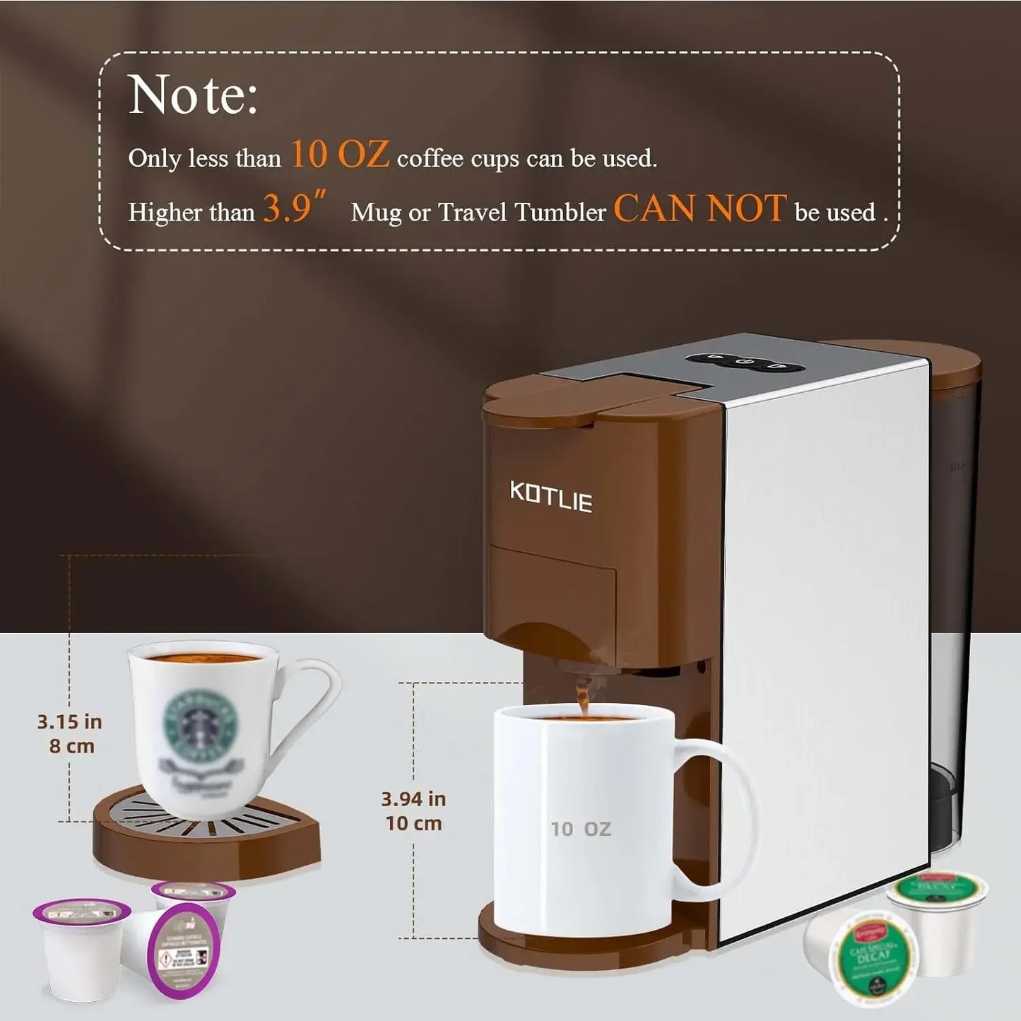 NEW Single Serve Coffee Maker, 4 in1 Espresso Machine for Nespresso Original/K cups/L'OR/Ground Coffee/illy Coffee ESE