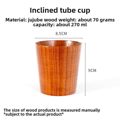 Wooden Big Belly Handmade Natural Spruce Wood Cups Beer Tea Coffee Milk Water Cup Kitchen Bar Drinkware