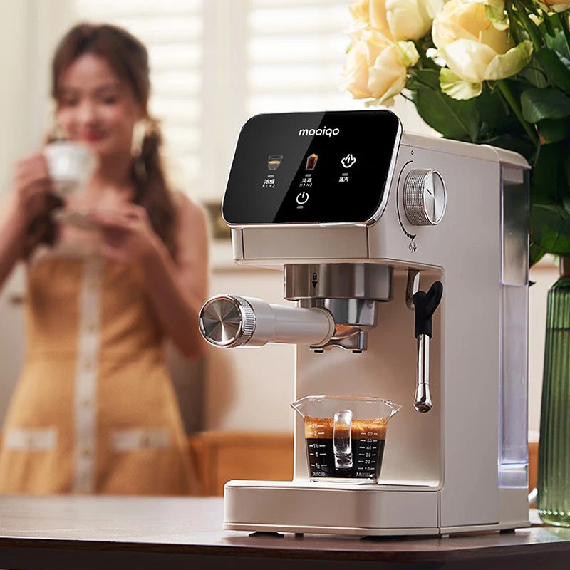 20bar Italian Coffee Machine Household Semi-automatic Hot and Cold Double Extraction with Steam Milk Frother Espresso Machine