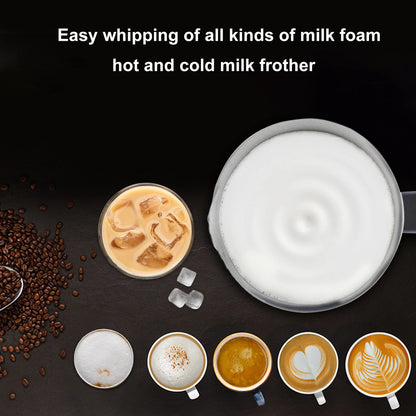 BioloMix Upgraded 4 in 1 Coffee Milk Frother Frothing Foamer Automatic Milk Warmer Cold/Hot Latte Cappuccino Chocolate