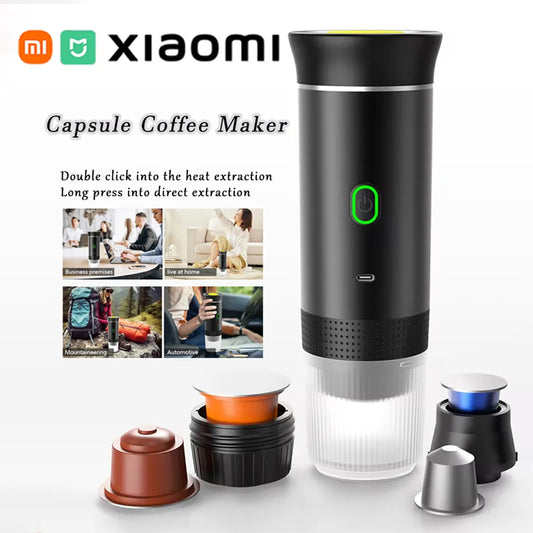 Xiaomi MIJIA Wireless Electric Portable Espresso Coffee Machine 3 in 1 For Car&Home Camping Espresso Coffee Maker Capsule Powder