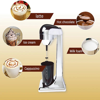 220V Electric Milk Frother for Coffee Milk Foamer Cold and Hot Milking Machine Fancy Coffee Foamer Kitchen Food Mixer EU Plug