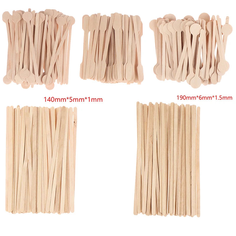 50/100Pcs Coffee Stirrer Coffee Touillets Coffee Stick Wood Tasseaux Disposable Drink Sign Coffee Stick Disposable Wooden Coffee