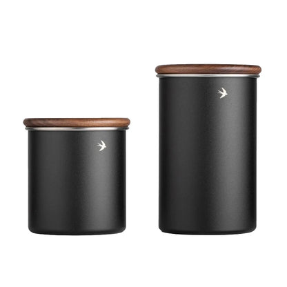 304 Stainless Steel Coffee Canisters with Lid, Food Storage Container for Coffee Bean Nuts Biscuits Cereal - Kitchen Tools