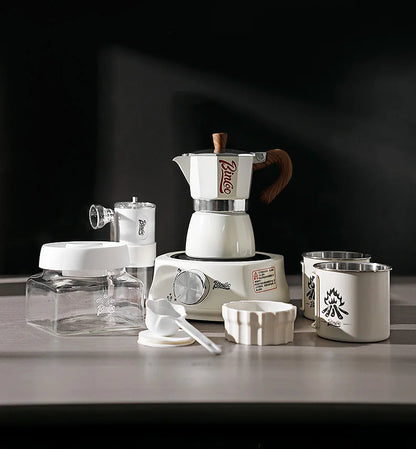 Bincoo Single Valve Coffee Moka Pot Espresso Machine Brewed Coffee Italian Home Outdoor Kitchen Utensils Barista Accessories