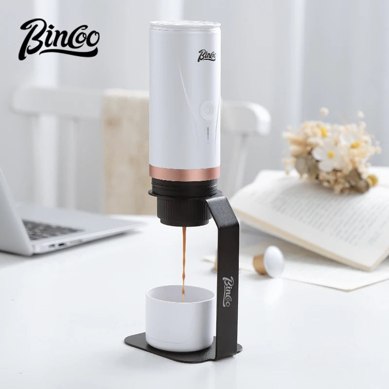 Bincoo Electric Portable Coffee Machine Small Espresso Coffee Bean Powder Capsule Home Car Outdoor Travel