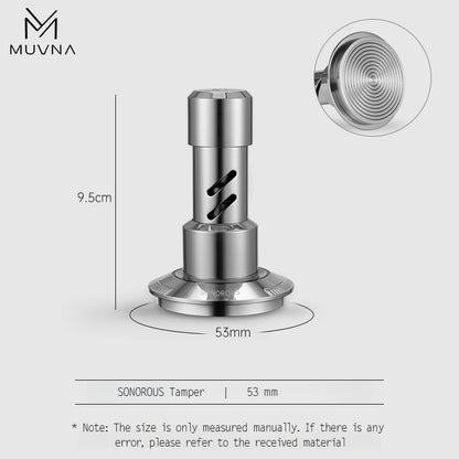 MUVNA V2 Espresso Tamper, 30lbs pressure Spring-loaded Coffee Tamper,Stainless Steel Gravity Adaptive Height Distributor New Set