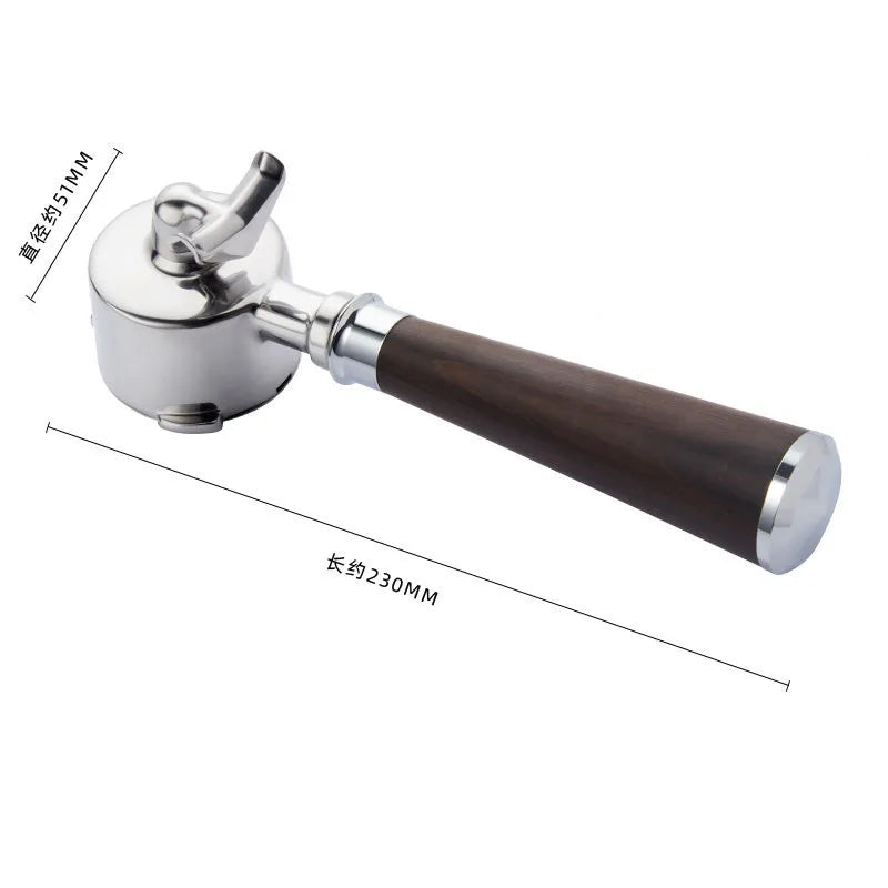 51mm Bottomless Coffee Portafilter for Homix Hibrew h11 Oster Cecotec Phico Brayer br1101 Coffee Machine Barista Tools