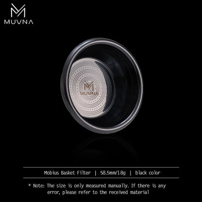 MUVNA Precision High Extraction Mobius Espresso Basket Filter, Micro Sieve Filter Basket with 304 Stainless Steel for 51/54/58mm