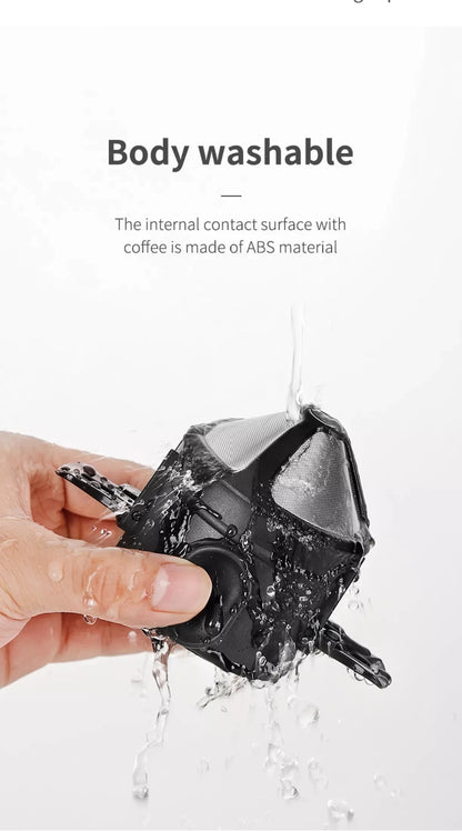 304 Stainless Steel Portable Coffee Filter Drip Coffee Tea Holder Reusable Mug Coffee Dripper Tea Cup Set Coffee Pot Coffeeware