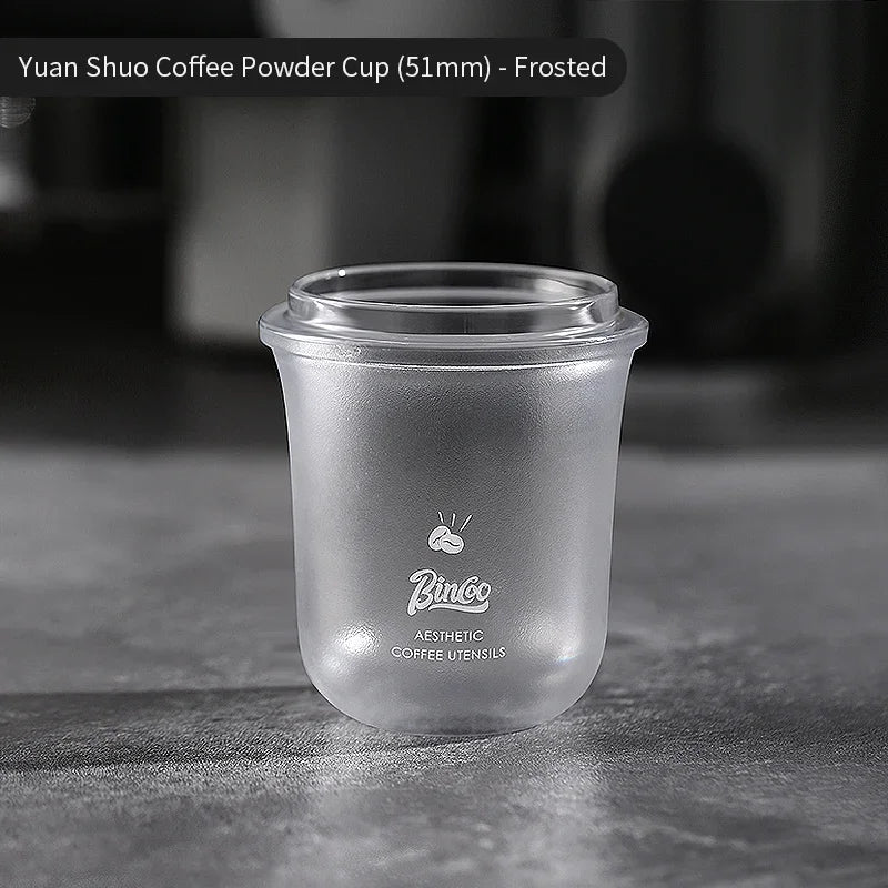 Bincoo Coffee Powder Catcher Cup Coffee Weighing Bean Transparent Aroma Cup Inverted Powder Catcher Anti-Flying Powder Device