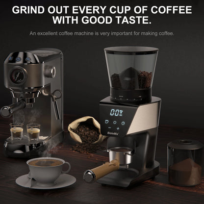 BioloMix 20 Bar Semi Automatic Powder Coffee Machine,with Milk Steam Frother Wand, for Espresso, Cappuccino, Latte and Mocha