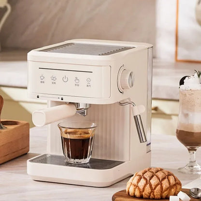 20Bar Electric Italian Coffee Machines Professional Espresso Coffee Maker Semi Automatic Milk Frother Cappuccino Latte Maker