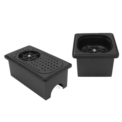 Pitcher Rinser Stainless Steel Free From Opening Kitchen Sink Automatic Glass Cup Washer for Hotel Bar Coffee Milk Tea Cup Black