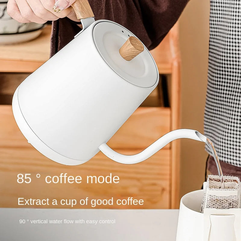 800ML Temperature Control Boiling Kettle Intelligent Constant Temperature Electric Kettle Goose Neck Fine Mouth Coffee Pot