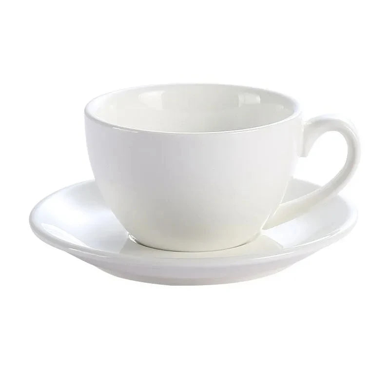 Ceramic Coffee Cup & Saucer Set – Modern Espresso Cup