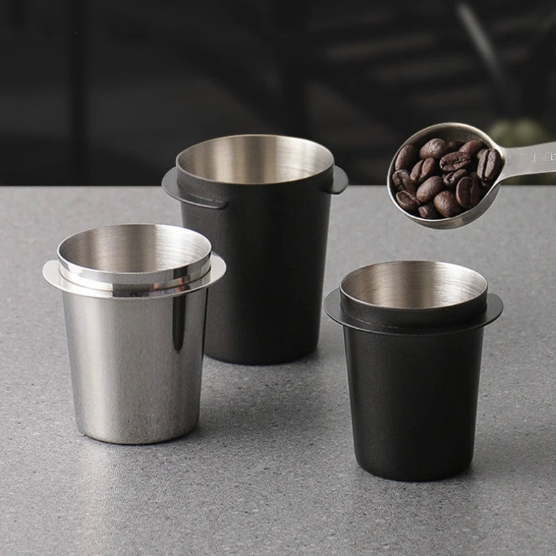 58/53/51mm Coffee Dosing Cup Sniffing Mug for Espresso Machine Wear Resistant Stainless Steel Coffee Dosing Cup Drop Shipping