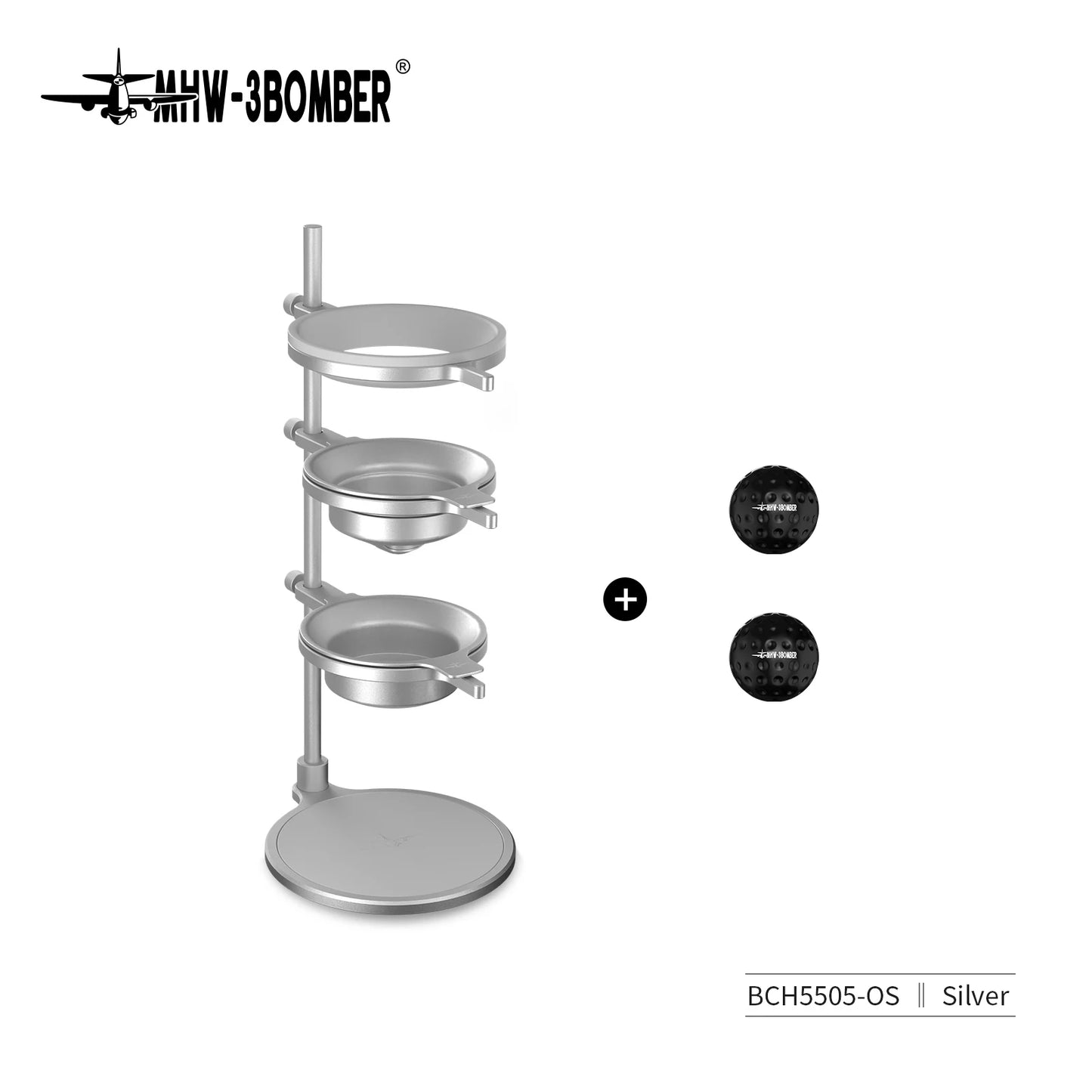 MHW-3BOMBER Pour Over Chilling Ball Stand Aluminum Alloy Dripper Stand With Detachable Design Chilling Ball Rack Barista Tools