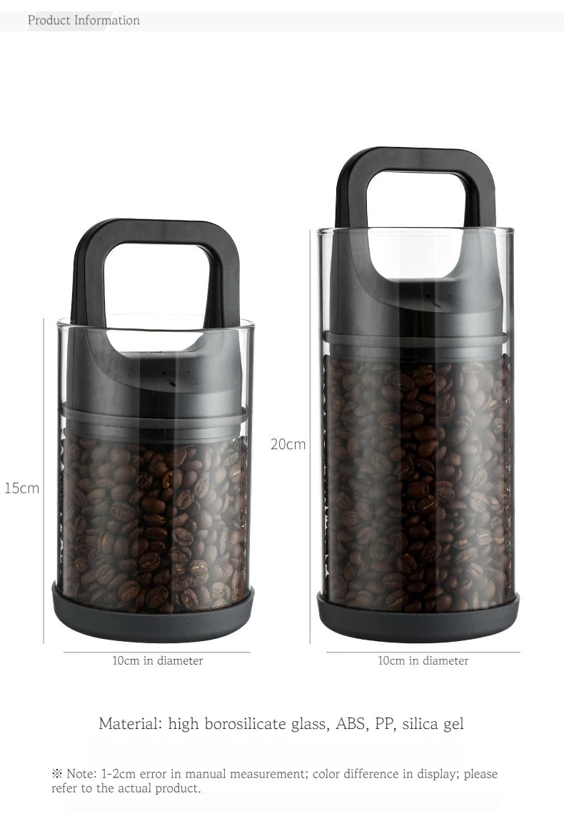 Vacuum coffee cans, coffee bean storage cans, coffee powder sealed cans, storage cans, storage cans, glass cans