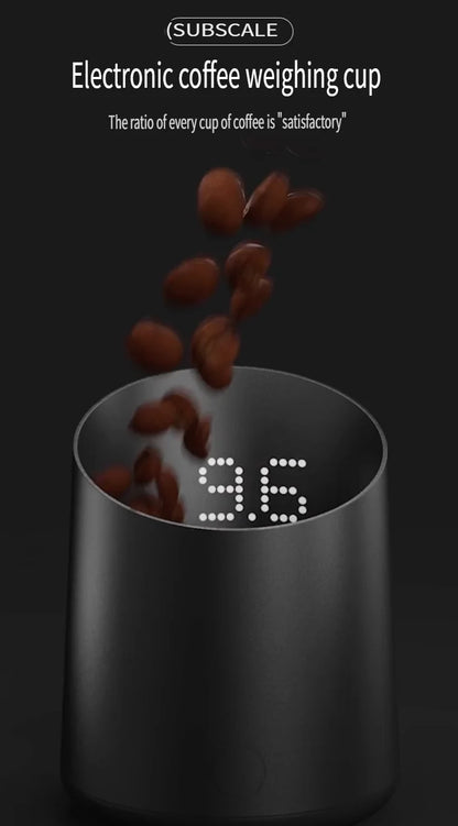 Subminimum Electronic Coffee Weighing Cup, Espresso Scale, Pour-over Electronic Scale, Bean Cup, Waterproof Electronic Scale