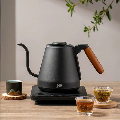 220V Electric Kettle Gooseneck Jug Hand Brew Coffee Pot Thermo Pot Temperature-Control Heating Water Bottle 800ml Smart Teapot