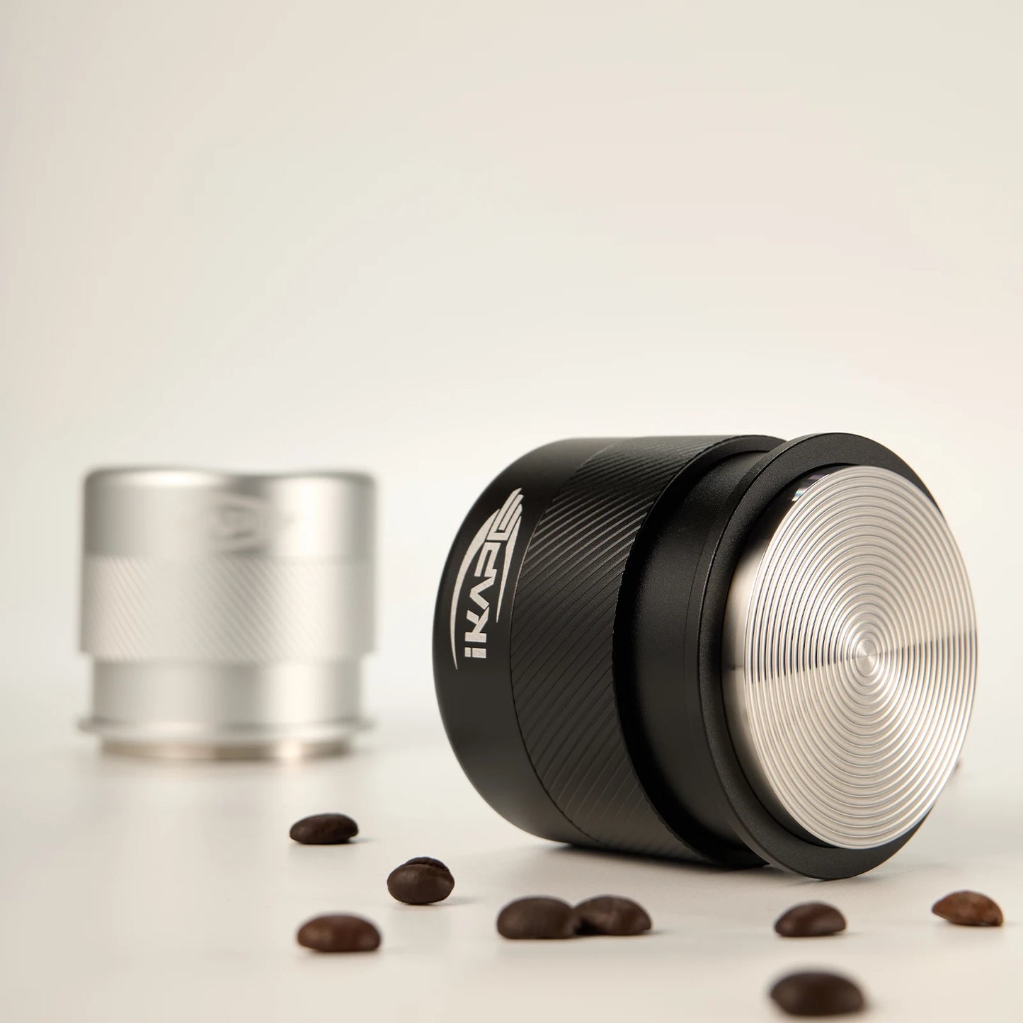 Prensa calibrada IKAPE Espresso V4, prensa calibrada de café barista de primera calidad con resorte, prensa 100 % de acero inoxidable