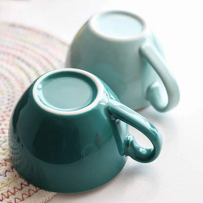 Ceramic Coffee Cup & Saucer Set – Modern Espresso Cup