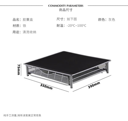 Multi-fun Cooler Capsule Storage Box, Creative Drawer Style, Metal Coffee Storage Shelf