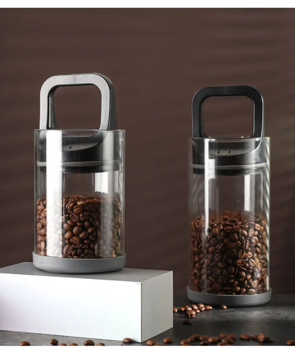 Vacuum coffee cans, coffee bean storage cans, coffee powder sealed cans, storage cans, storage cans, glass cans