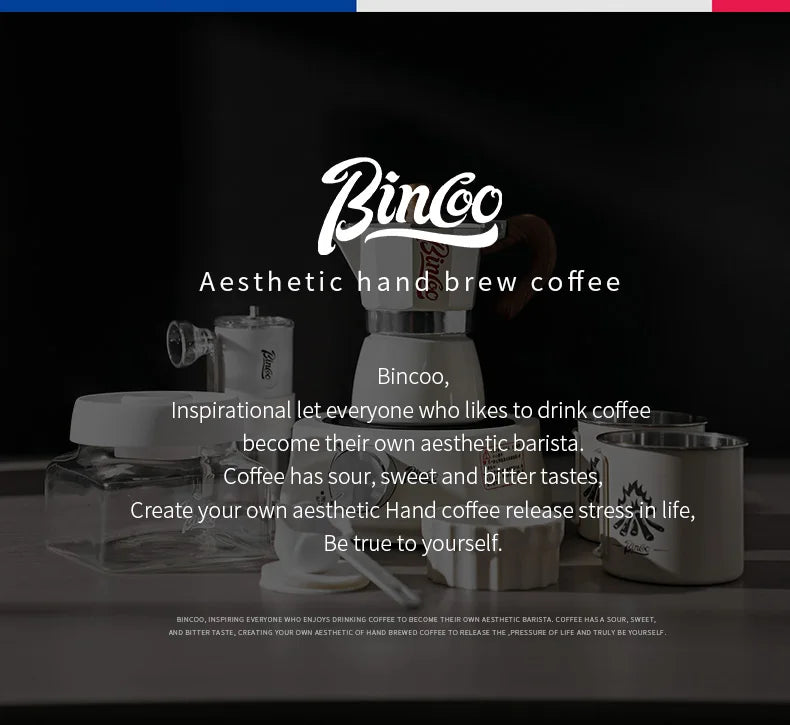 Bincoo Single Valve Coffee Moka Pot Espresso Machine Brewed Coffee Italian Home Outdoor Kitchen Utensils Barista Accessories