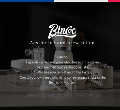 Bincoo Single Valve Coffee Moka Pot Espresso Machine Brewed Coffee Italian Home Outdoor Kitchen Utensils Barista Accessories