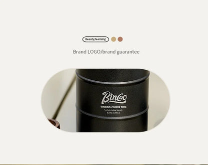 Bincoo Coffee Powder Sealed Jar 304 Stainless Steel Coffee Bean Powder Storage Jar Portable Outdoor Camping Style Storage Jar