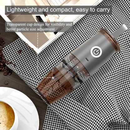 Portable Electric Manual 2-in-1 Coffee Grinder USB Charge Profession Grinding Core Coffee Beans Grinder For Home Office Travel