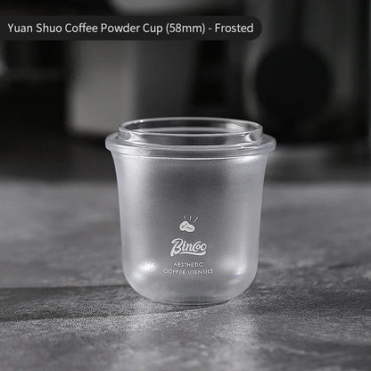 Bincoo Coffee Powder Catcher Cup Coffee Weighing Bean Transparent Aroma Cup Inverted Powder Catcher Anti-Flying Powder Device