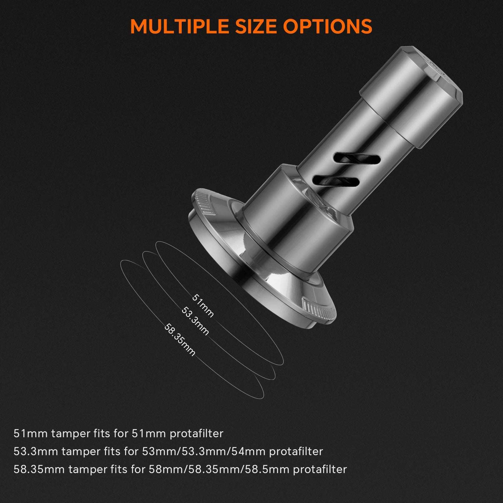 MUVNA V2 Espresso Tamper, 30lbs pressure Spring-loaded Coffee Tamper,Stainless Steel Gravity Adaptive Height Distributor New Set