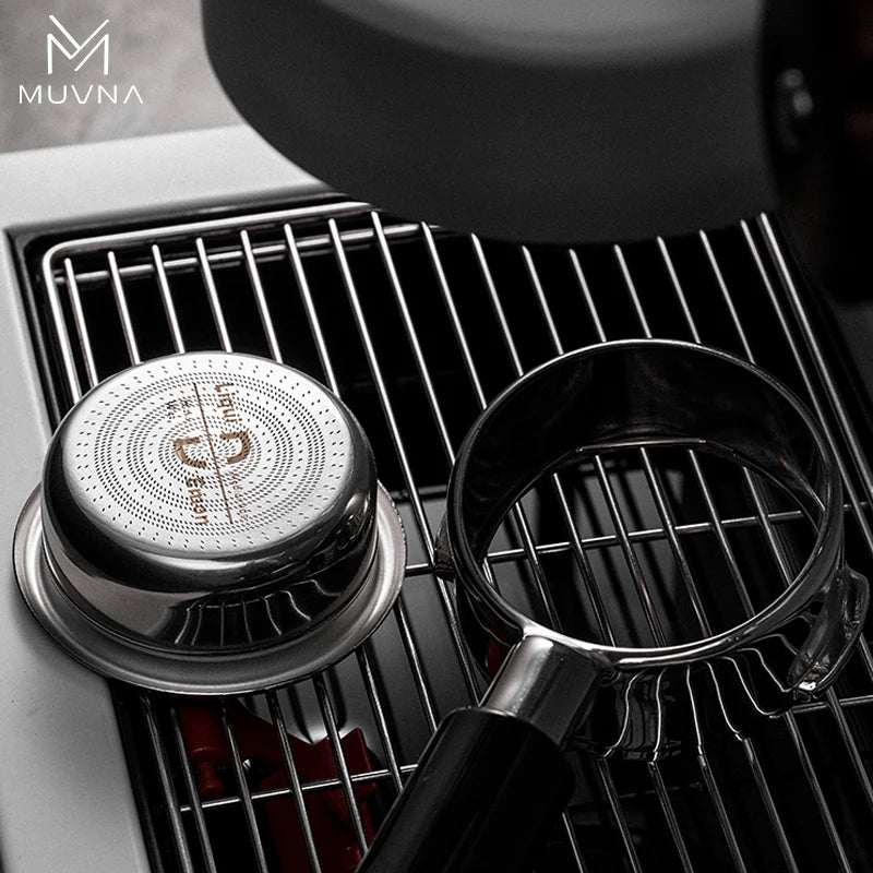 MUVNA Precision High Extraction Mobius Espresso Basket Filter, Micro Sieve Filter Basket with 304 Stainless Steel for 51/54/58mm