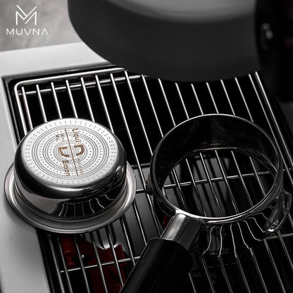 MUVNA Precision High Extraction Mobius Espresso Basket Filter, Micro Sieve Filter Basket with 304 Stainless Steel for 51/54/58mm