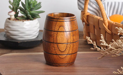 Wooden Bucket Shape Mugs Handmade Natural Spruce Wood Cups Beer Coffee Milk Water Drinking TeaCup Creative Kitchen Bar Drinkware