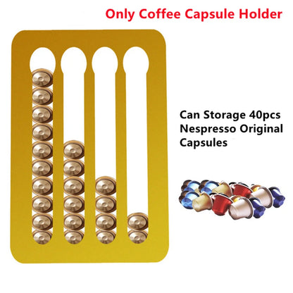 24/40Pcs Coffee Capsule Cafe Pod Holder Storage Drawer Coffee Capsules Organizer Nespresso Capsules Rack Holder Shelf Stand