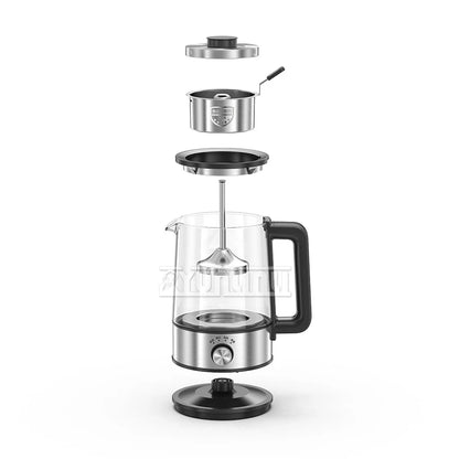 1L Electric Kettle Coffee Maker Household Glass Electric Kettle Automatic Tea Pot Water Boiling Cooker