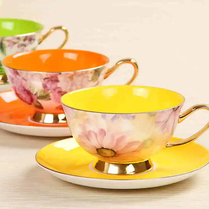 Bone China Ceramic Cups and Saucers Gift Boxes Coffee Cup Set