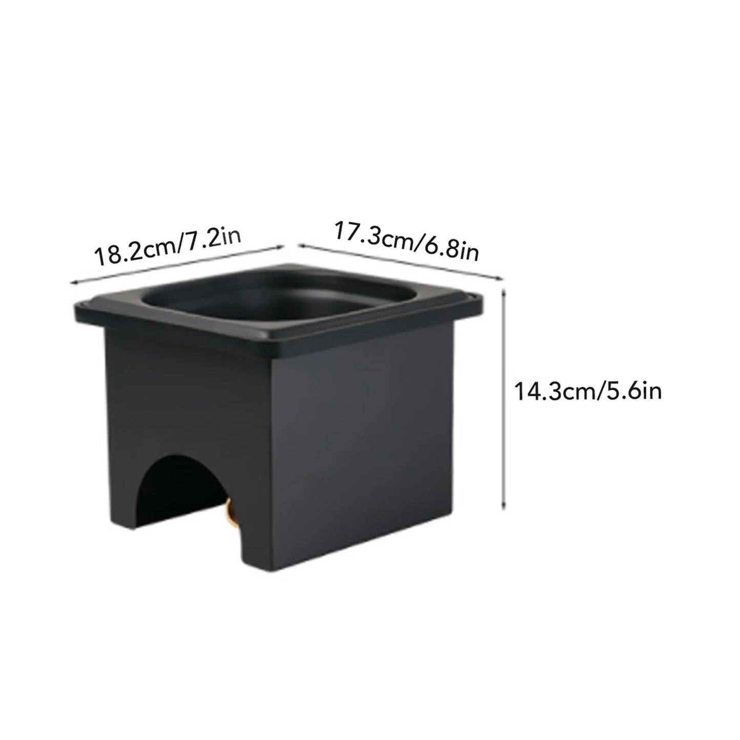Pitcher Rinser Stainless Steel Free From Opening Kitchen Sink Automatic Glass Cup Washer for Hotel Bar Coffee Milk Tea Cup Black