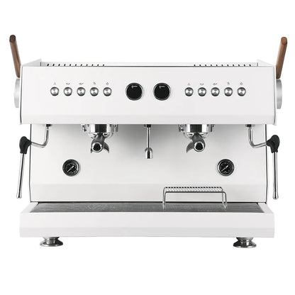 Commercial Coffee Machine CRM3211A, 2 Composite Brewing Heads, Independent Multi Boiler System, Automatic Water Inlet and Outlet