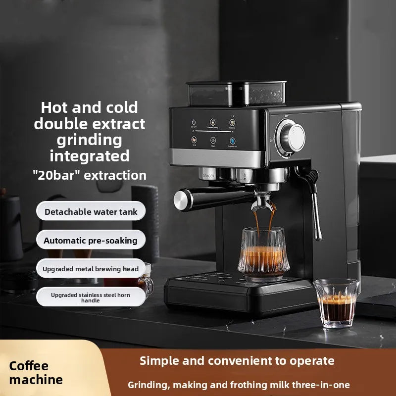Automatic Coffee Machine with Built-In Grinder – Fresh Bean to Cup