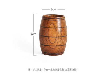 Wooden Bucket Shape Mugs Handmade Natural Spruce Wood Cups Beer Coffee Milk Water Drinking TeaCup Creative Kitchen Bar Drinkware