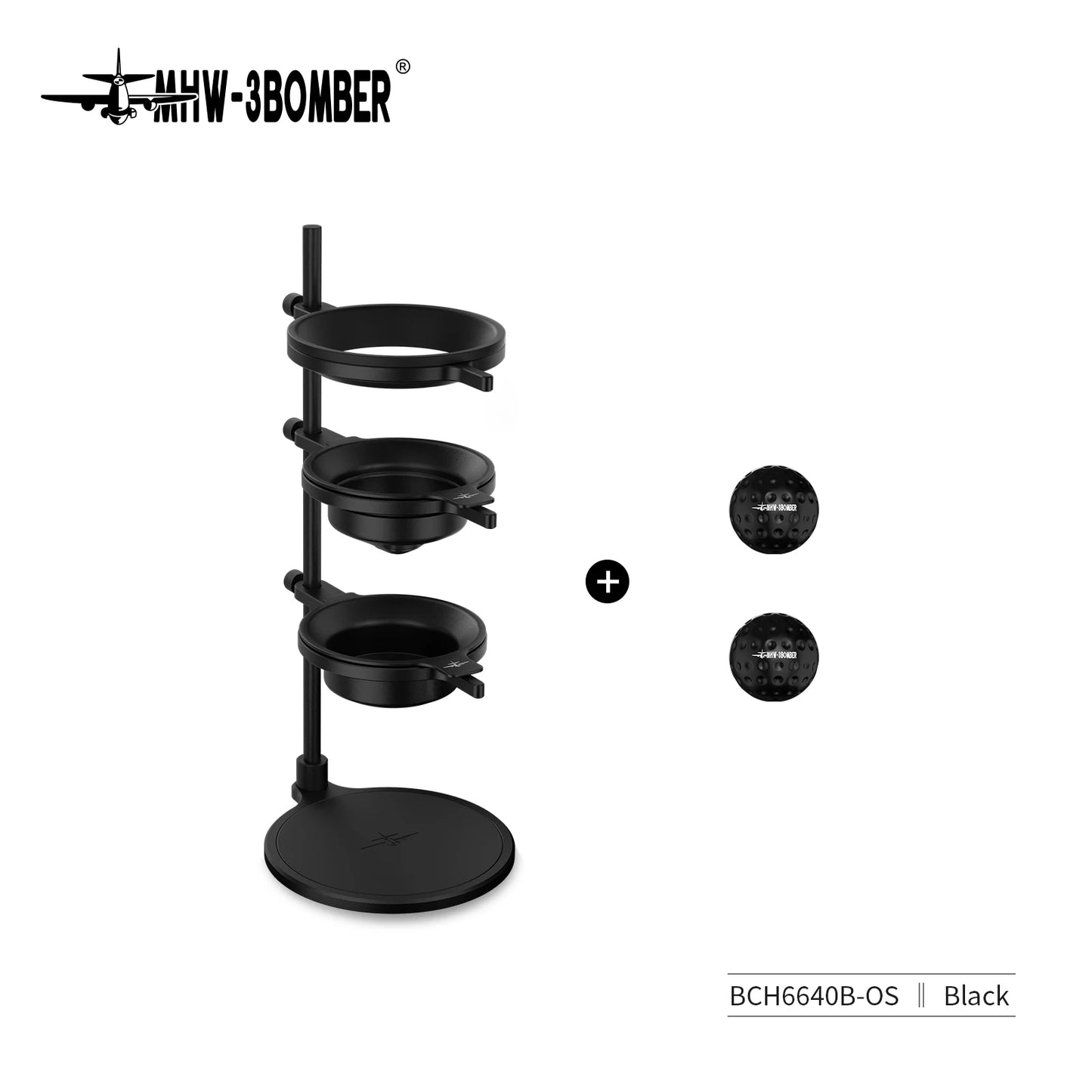 MHW-3BOMBER Pour Over Chilling Ball Stand Aluminum Alloy Dripper Stand With Detachable Design Chilling Ball Rack Barista Tools
