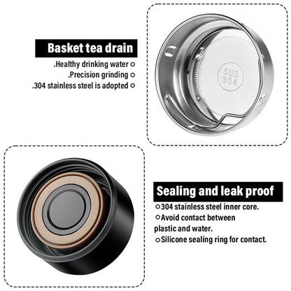 Thermos Flask Smart Cup With Temperature Display 304 Stainless Steel Vacuum Insulated Thermos Cup For Audi S Line 8p B8 A1 A2 C7