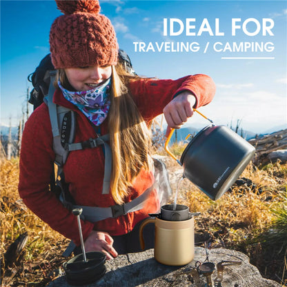 304 Stainless Steel Portable Coffee Filter Drip Coffee Tea Holder Reusable Mug Coffee Dripper Tea Cup Set Coffee Pot Coffeeware